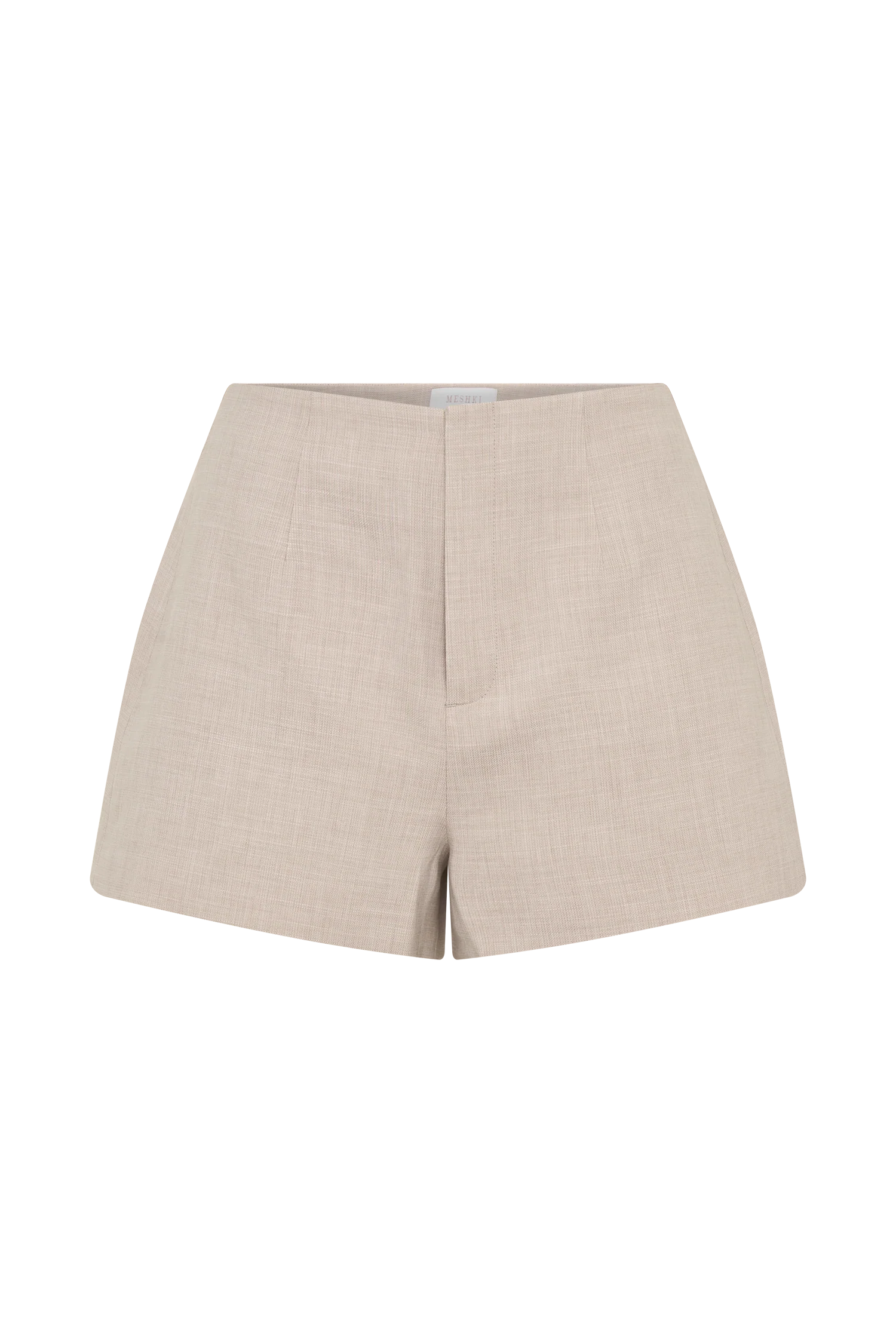 Solenne Suiting Shorts - Natural Marle - Image 9