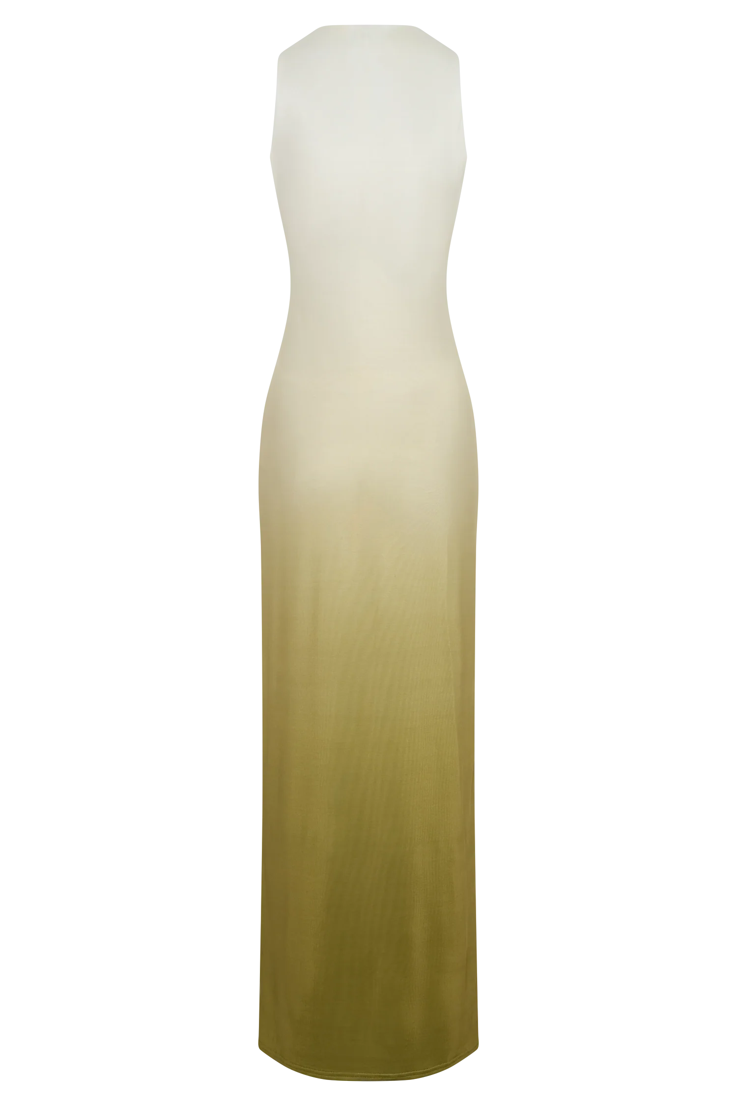 Stella Draped Slinky Maxi Dress - Ombre Vintage Olive - Image 7