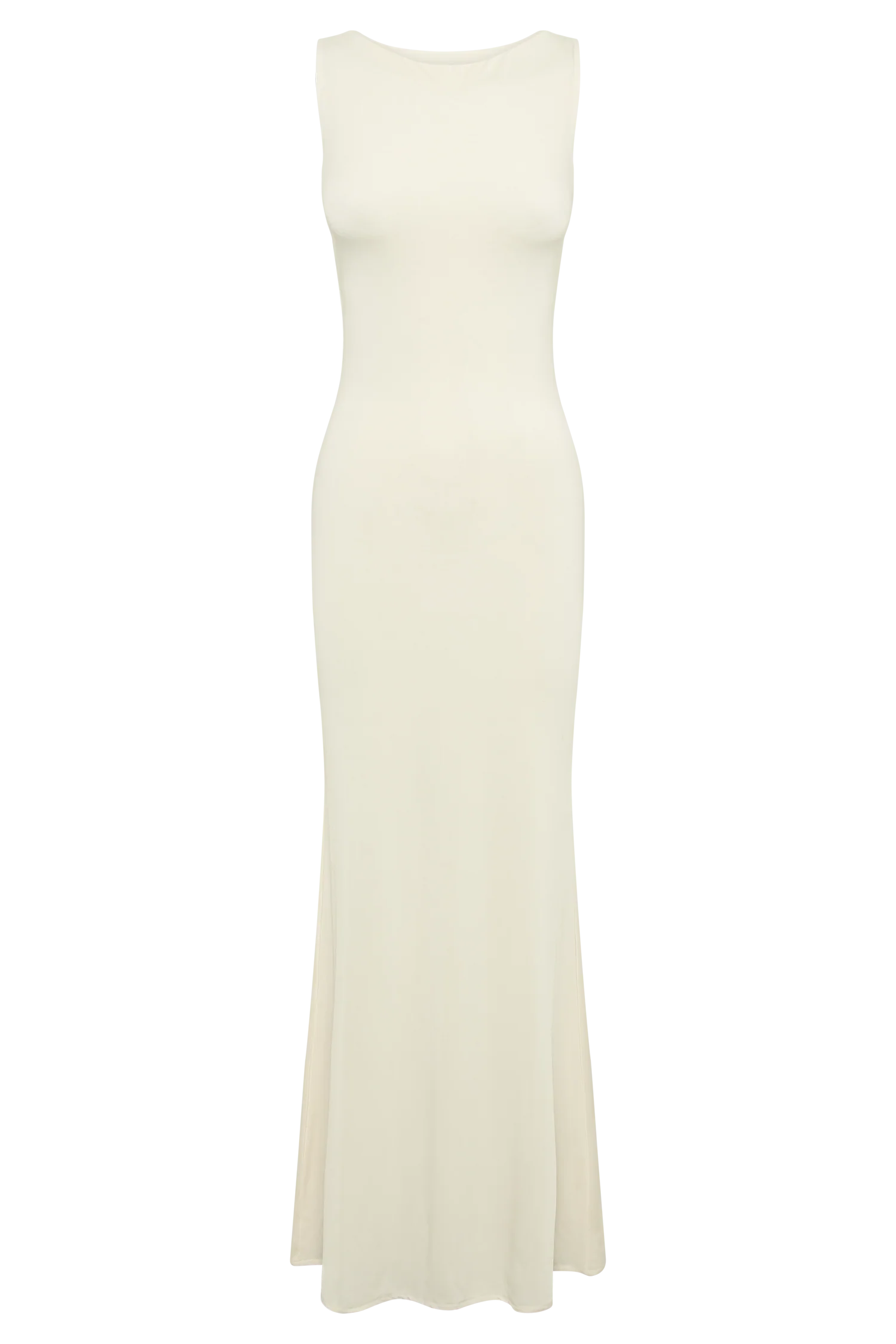 Tarna Sleeveless Slinky Maxi Dress - Bone - Image 8