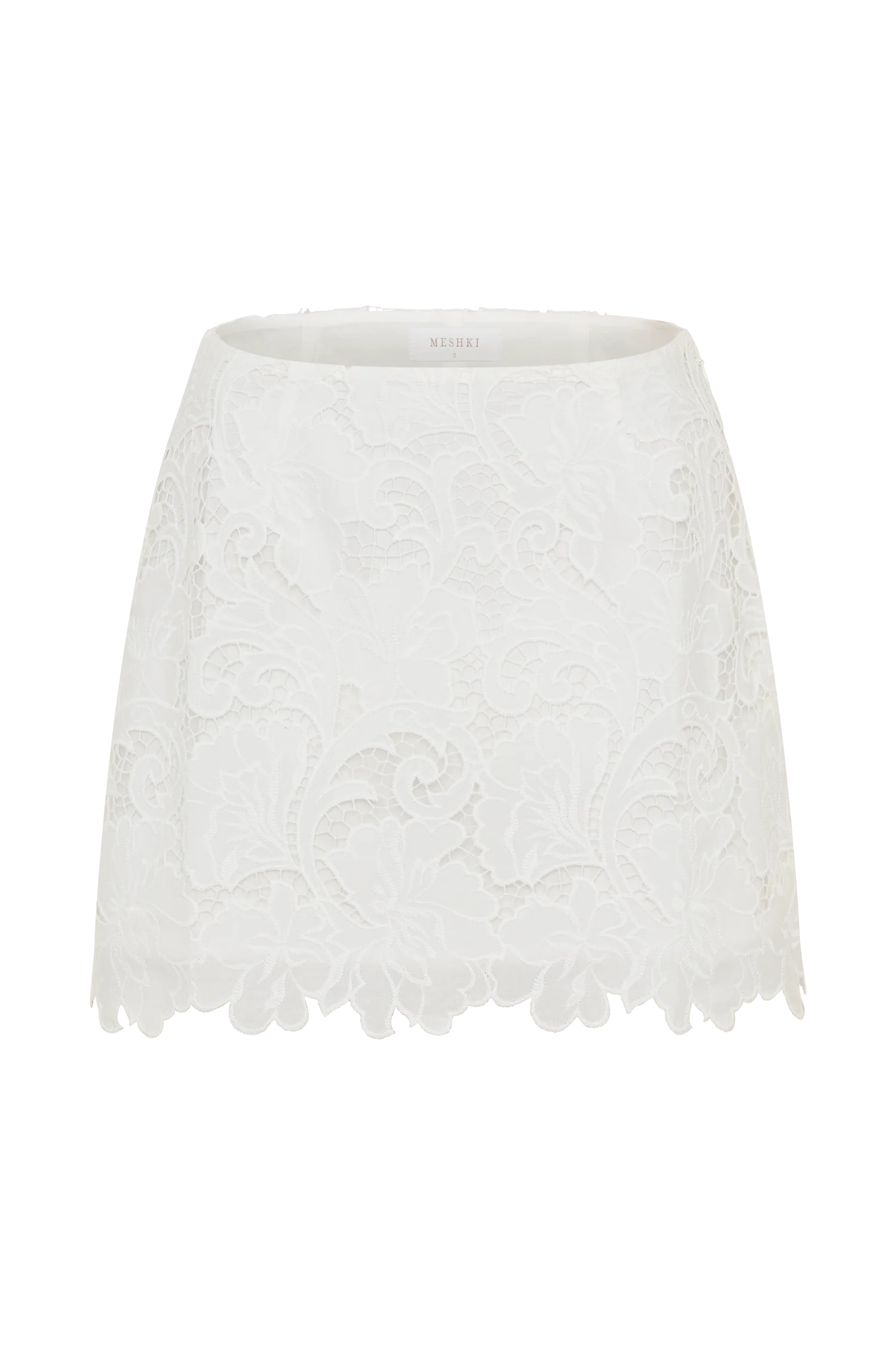 Tessa Broderie Mini Skirt - White - Image 11
