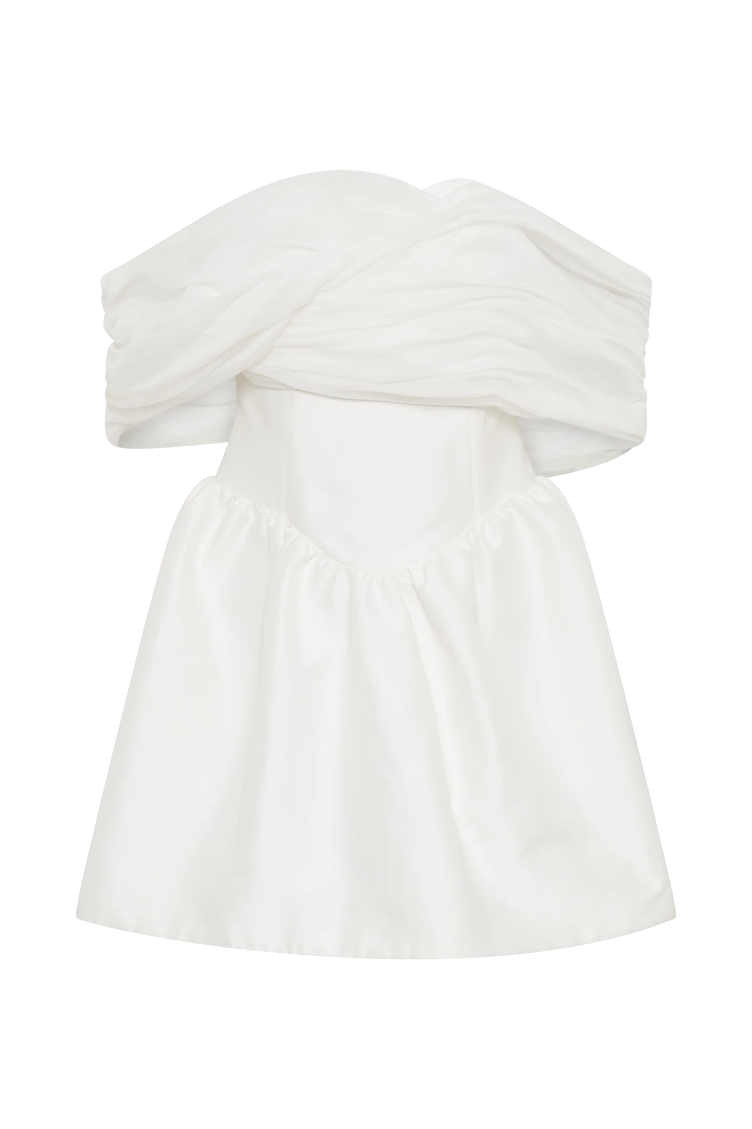 Tessa Structured Mini Dress - White - Image 8