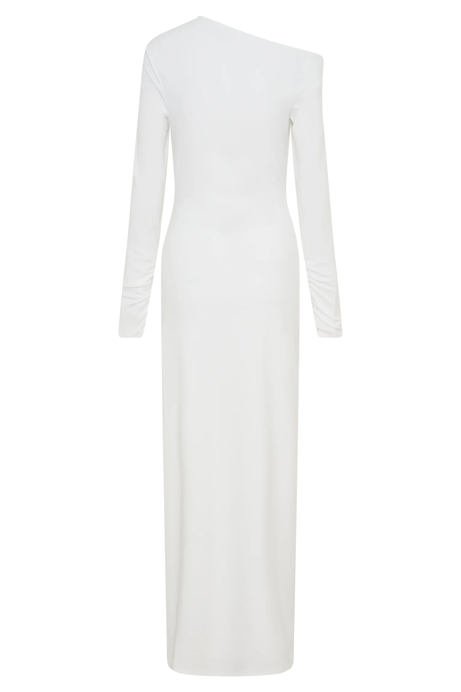 Thalyn Crepe Maxi Dress With Split - White - Image 8