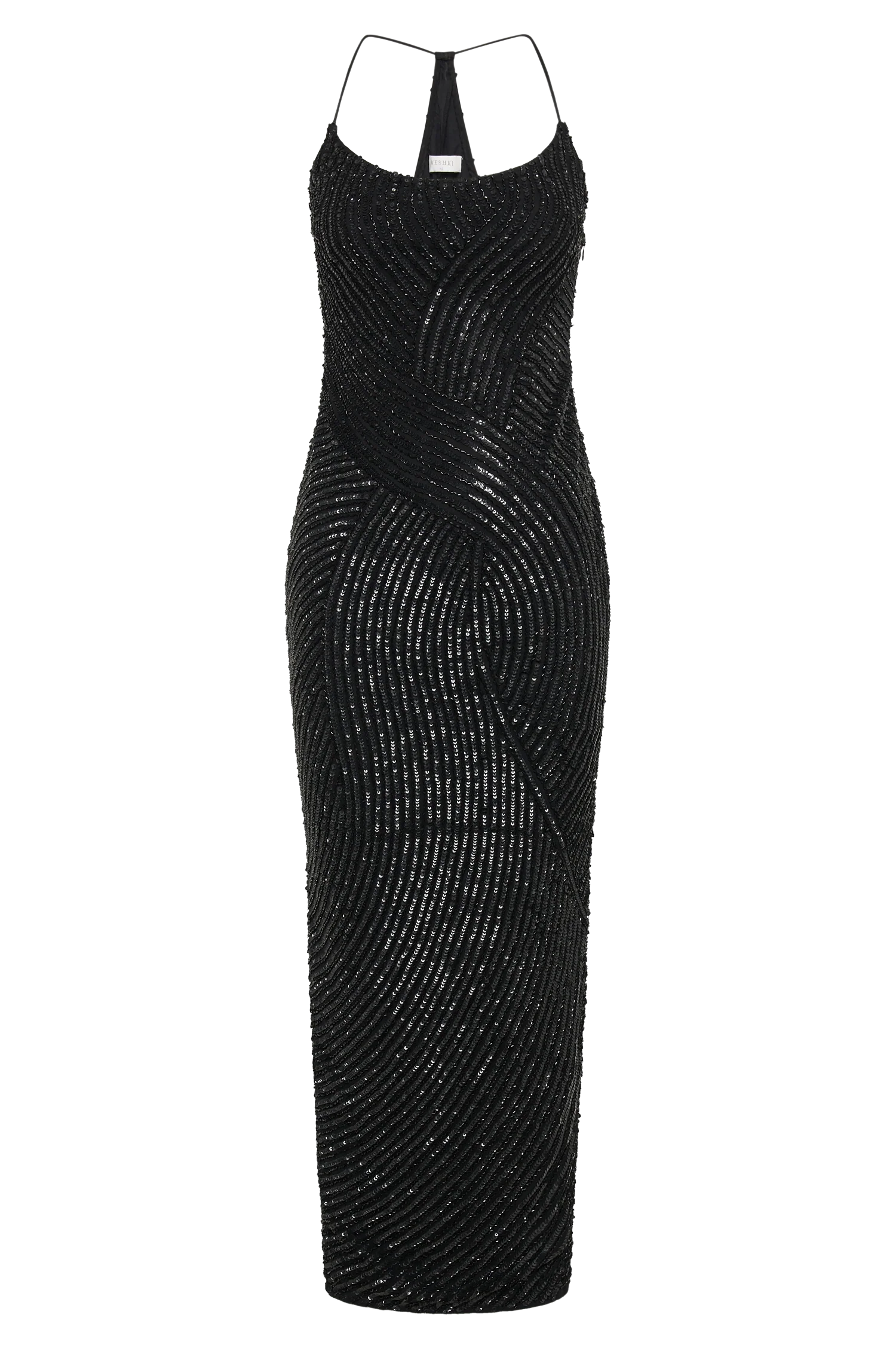 Tierra Sequin Maxi Dress - Black - Image 11