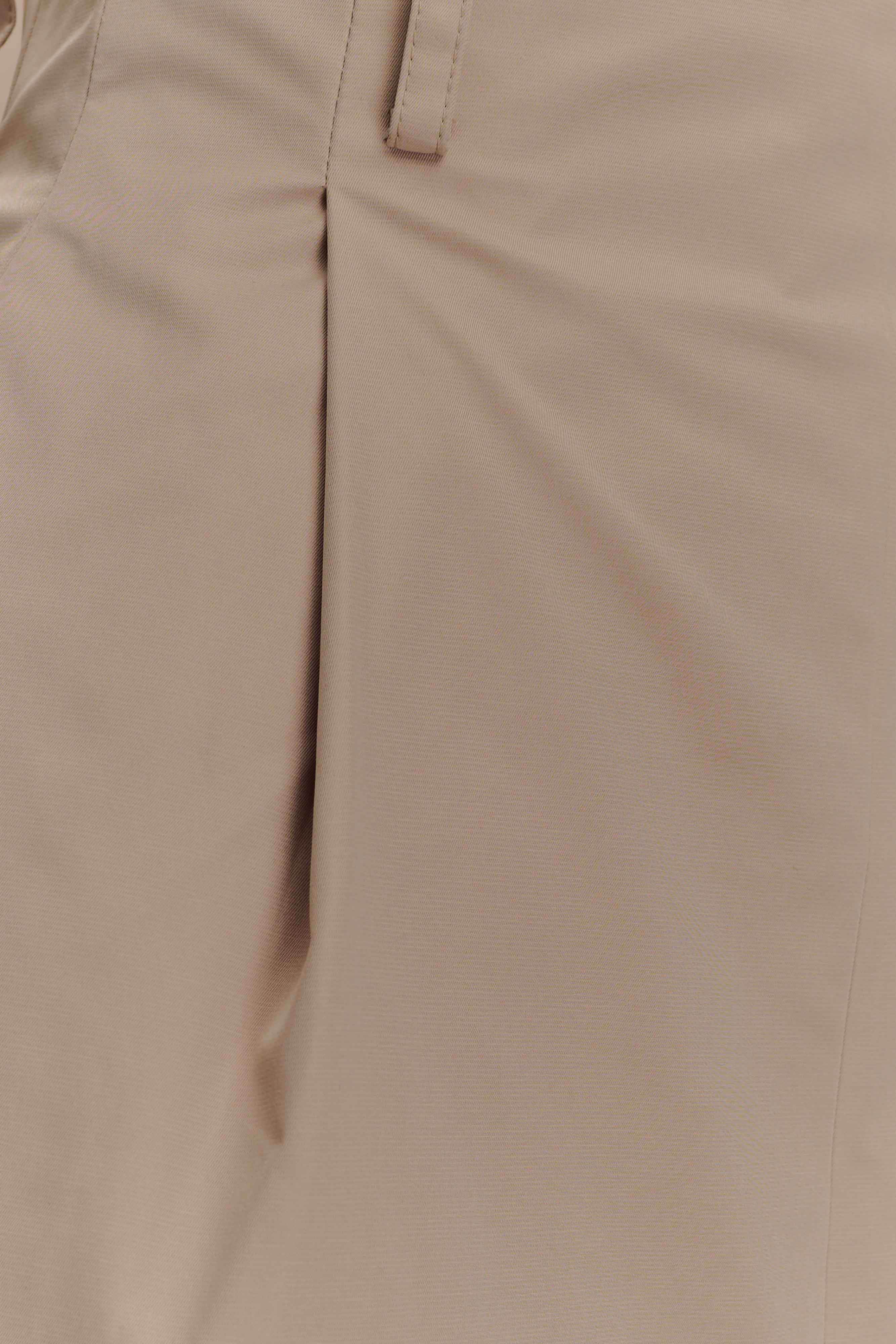 Vera Twill Split Front Midi Skirt - Camel - Image 7