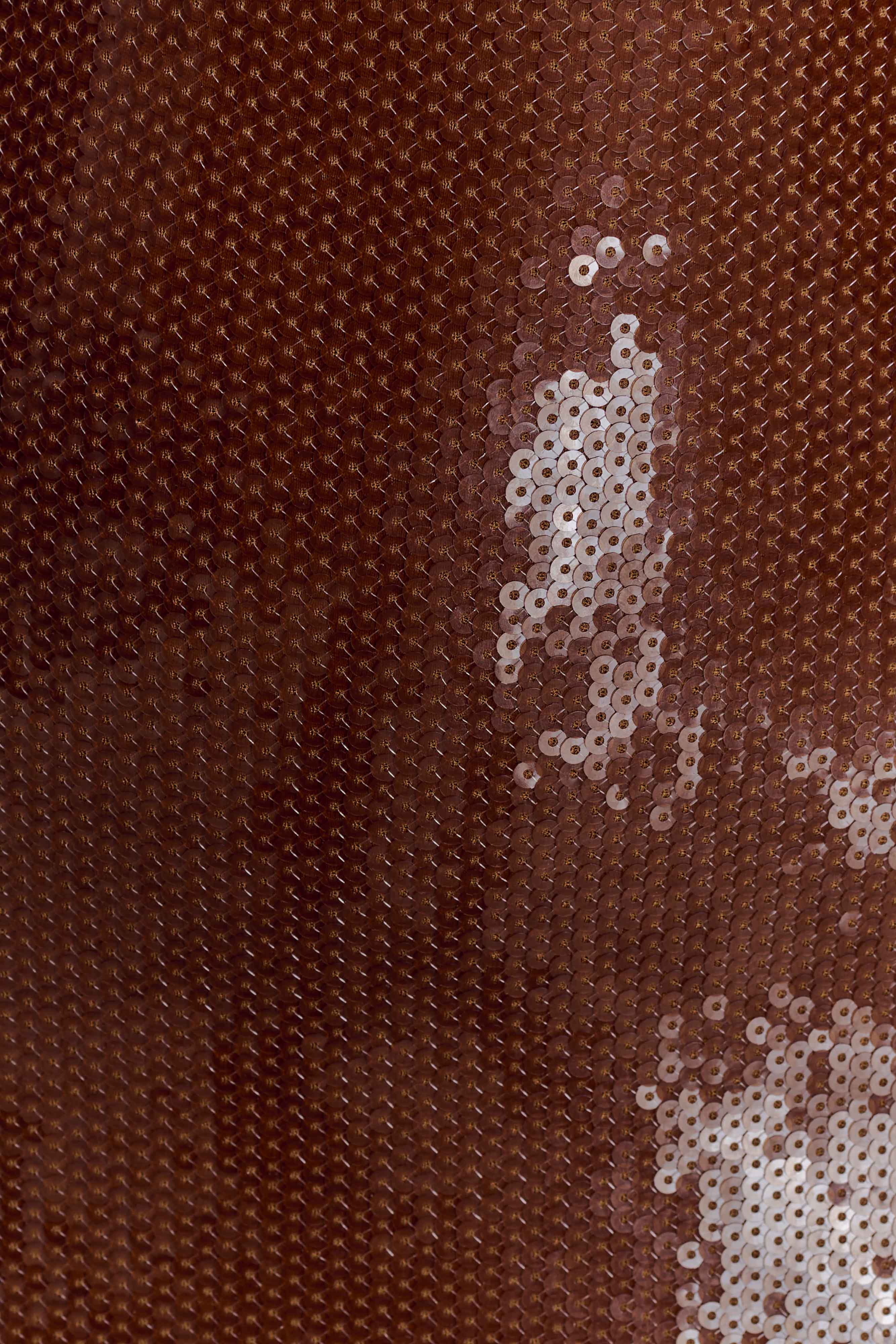 Veronica Sequin Midi Dress - Chocolate - Image 5