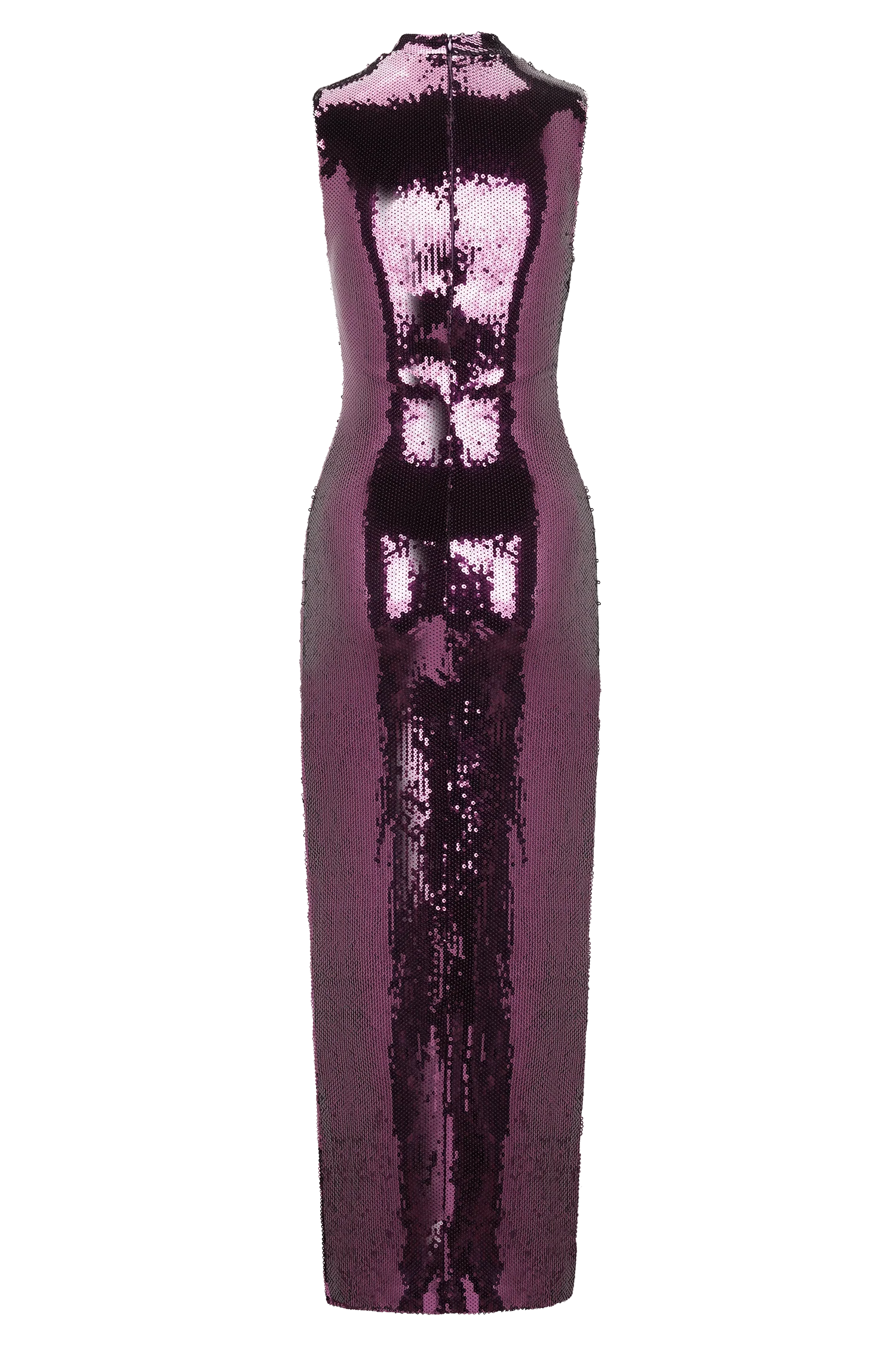 Veronica Sequin Midi Dress - Plum - Image 6