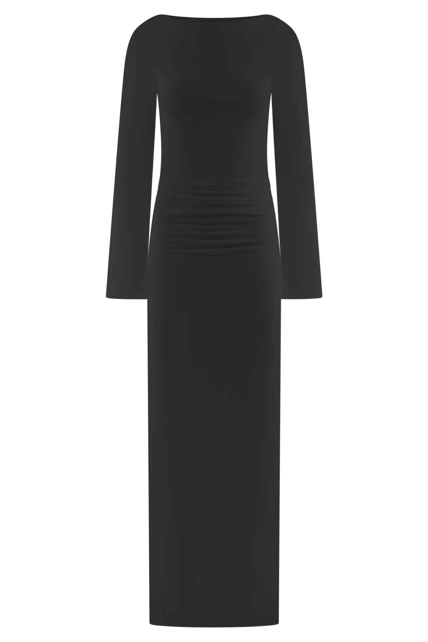 Vienna Slinky Cut Out Maxi Dress - Black - Image 10