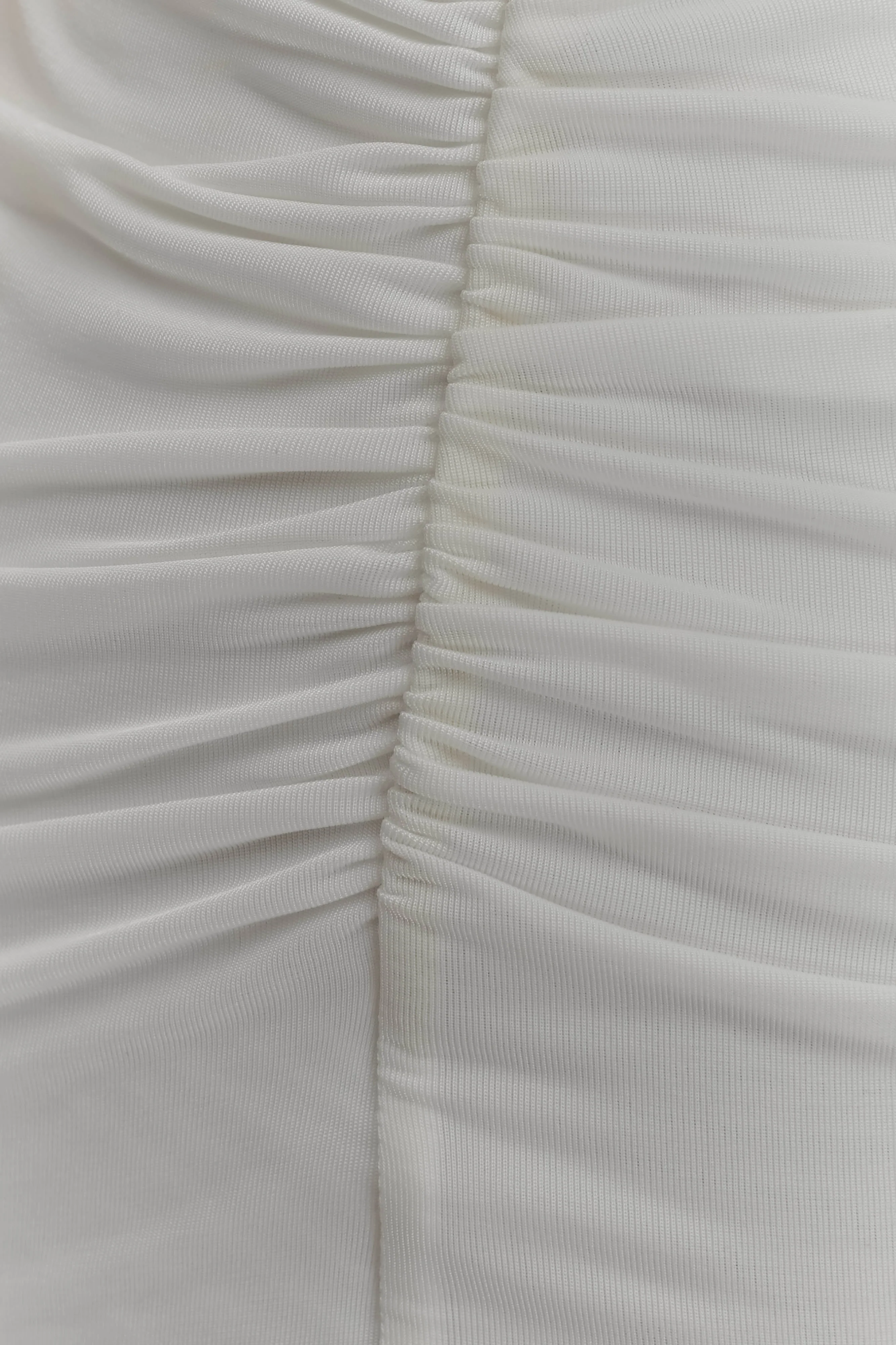 Vienna Slinky Cut Out Maxi Dress - White - Image 5