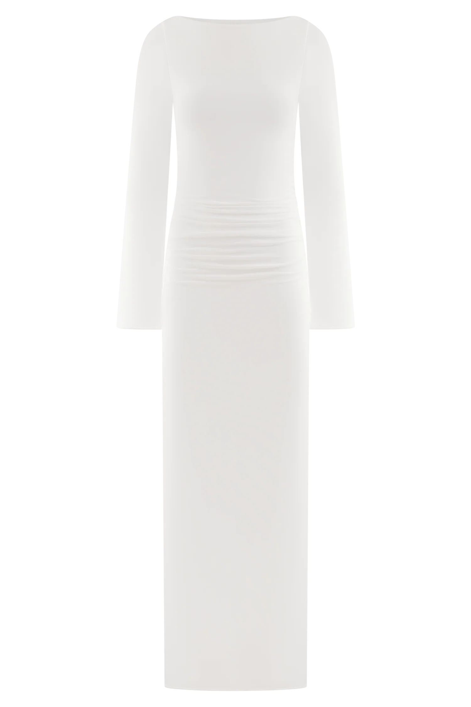 Vienna Slinky Cut Out Maxi Dress - White - Image 7