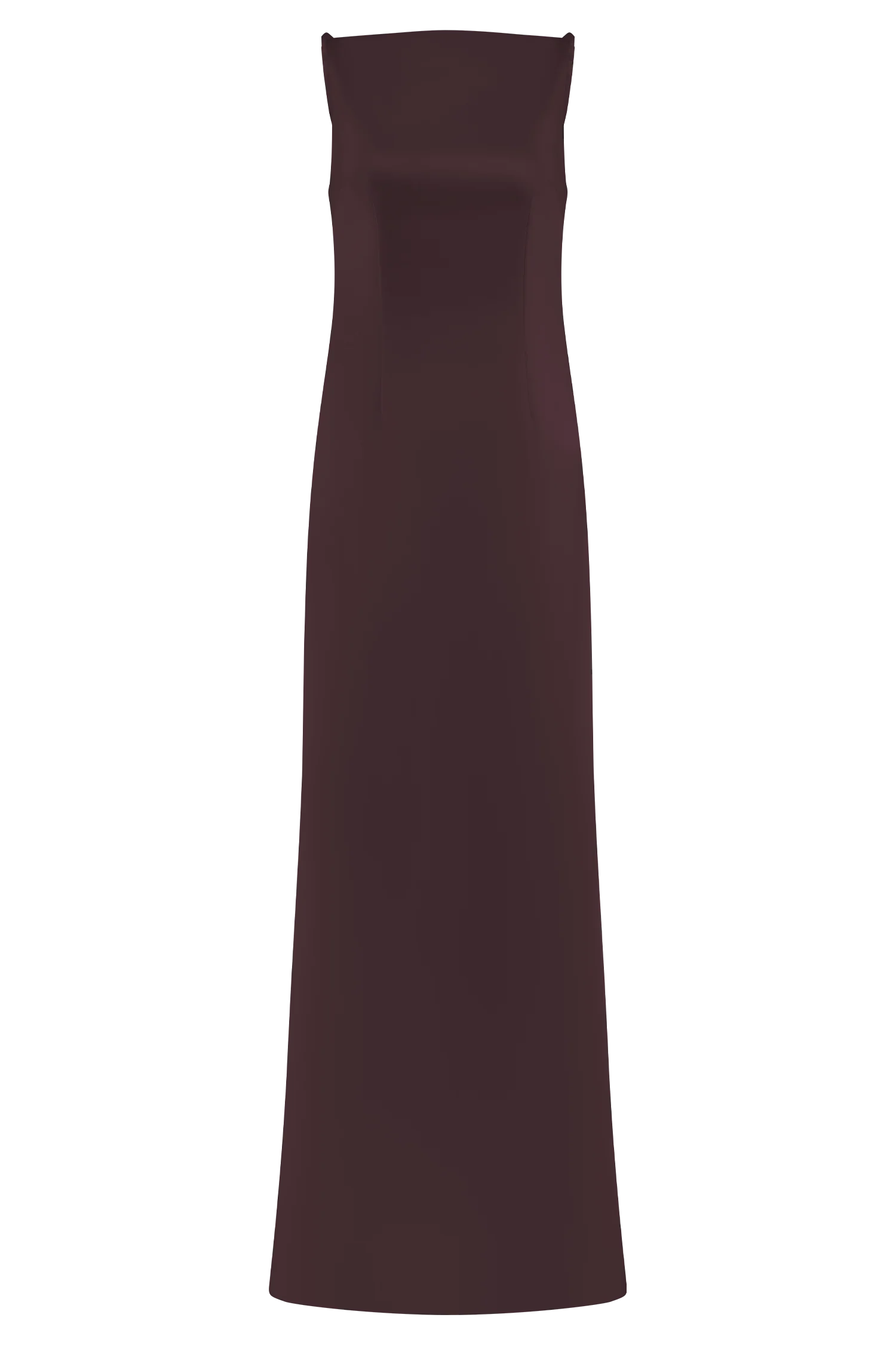 Violet Sleeveless Satin Maxi Dress - Dark Chocolate - Image 12