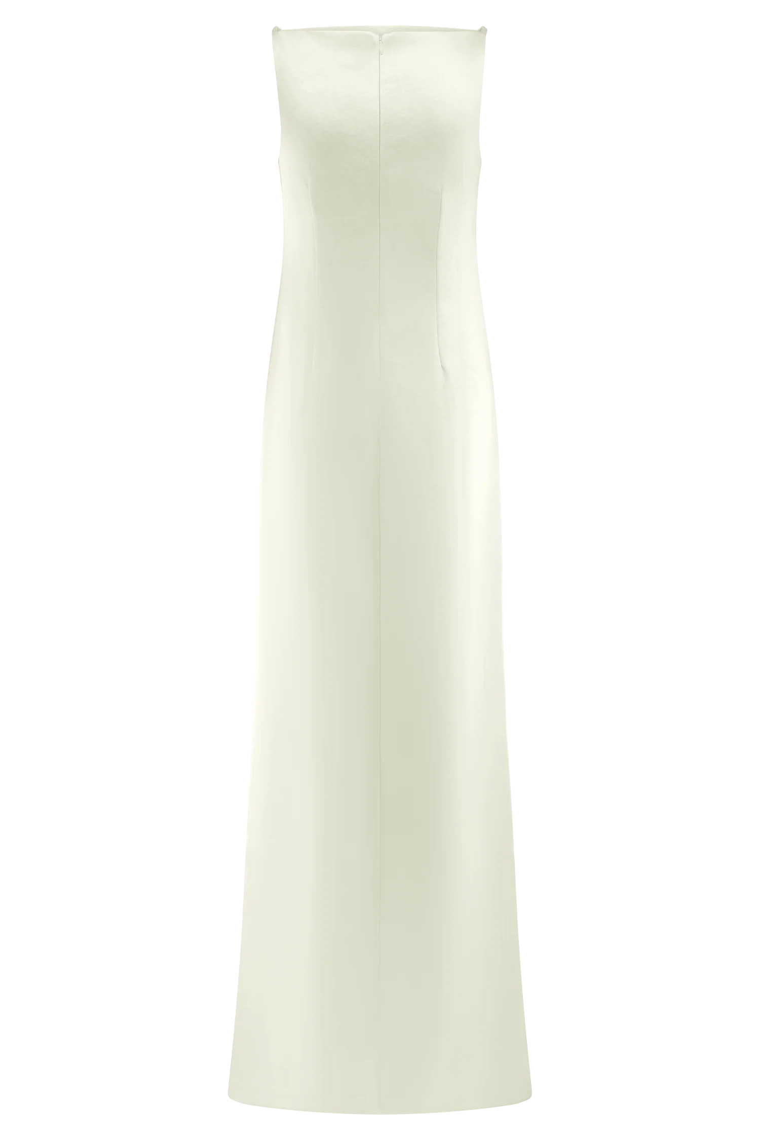 Violet Sleeveless Satin Maxi Dress - White - Image 12