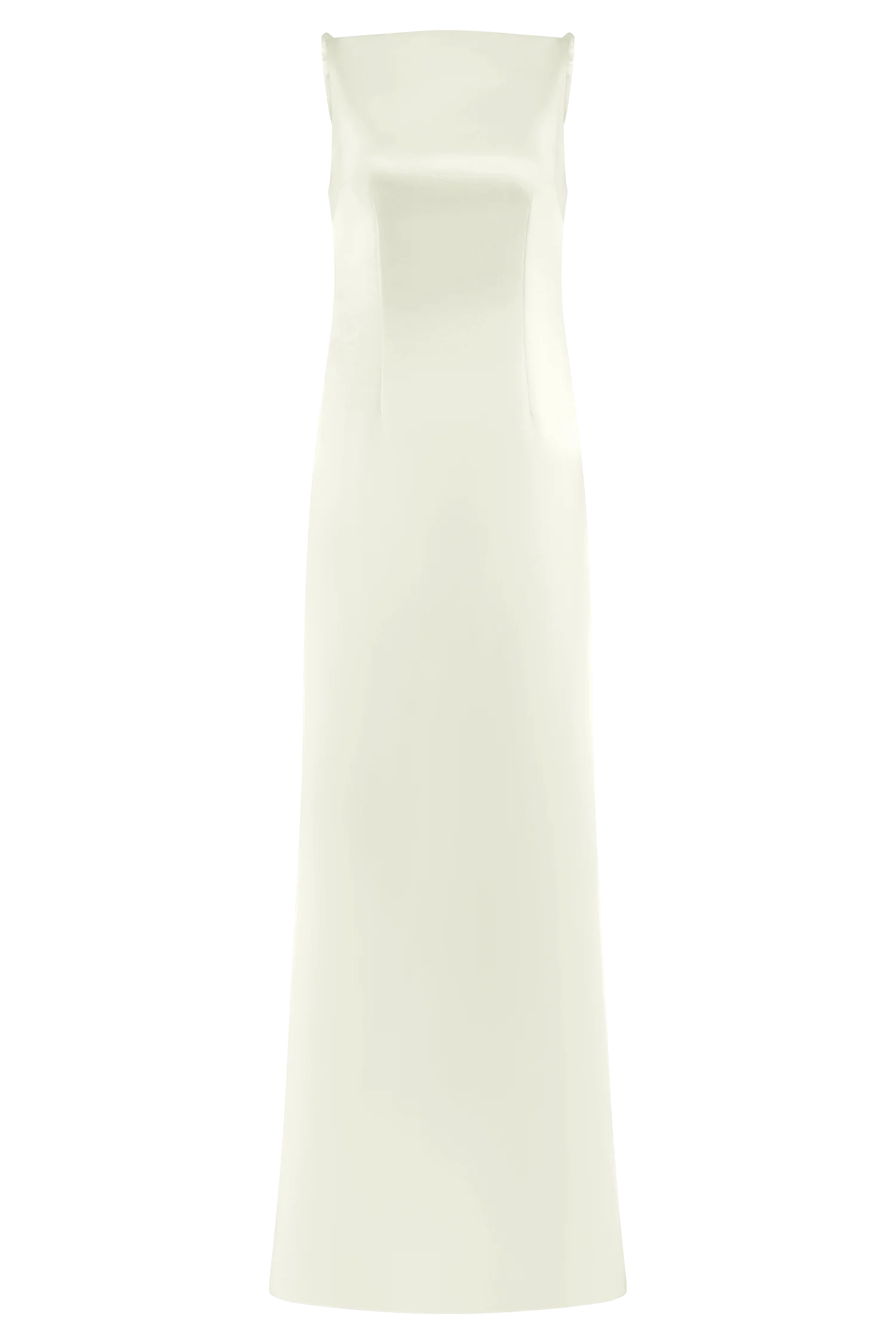 Violet Sleeveless Satin Maxi Dress - White - Image 13