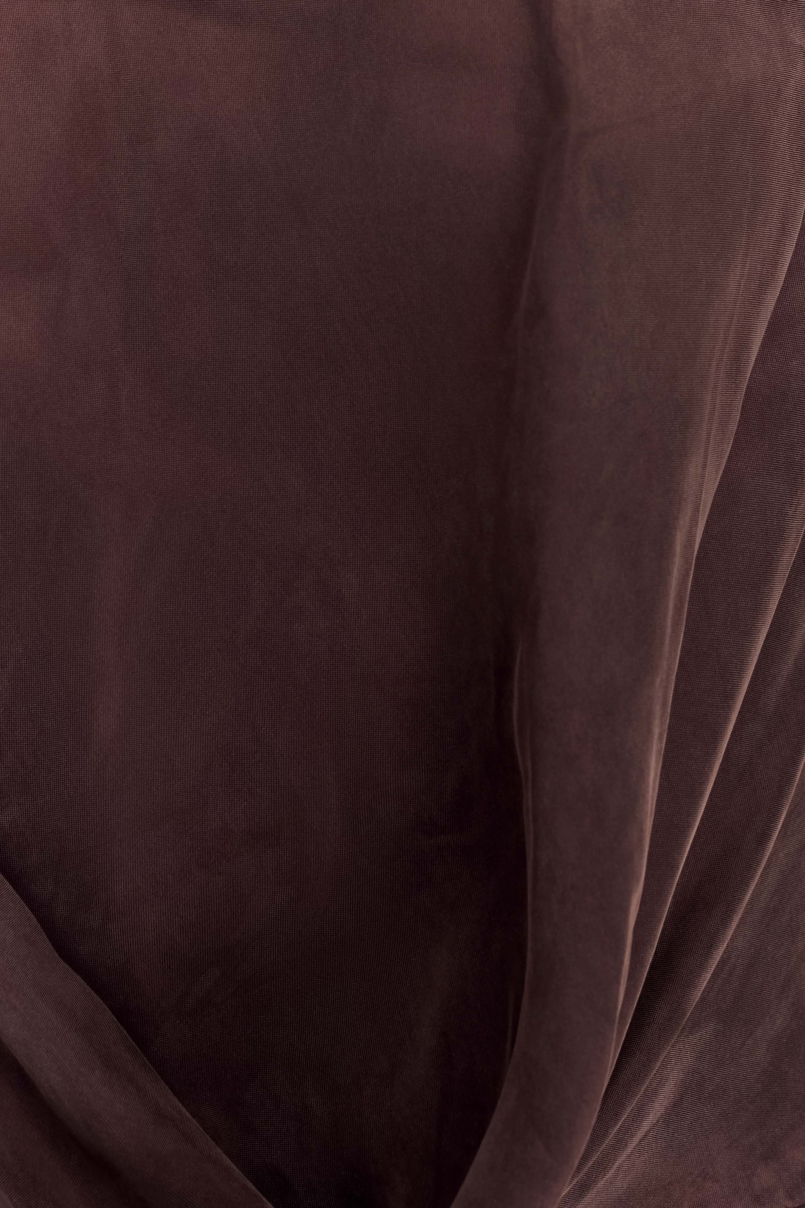 Violeta Asymmetric Top - Dark Chocolate - Image 6