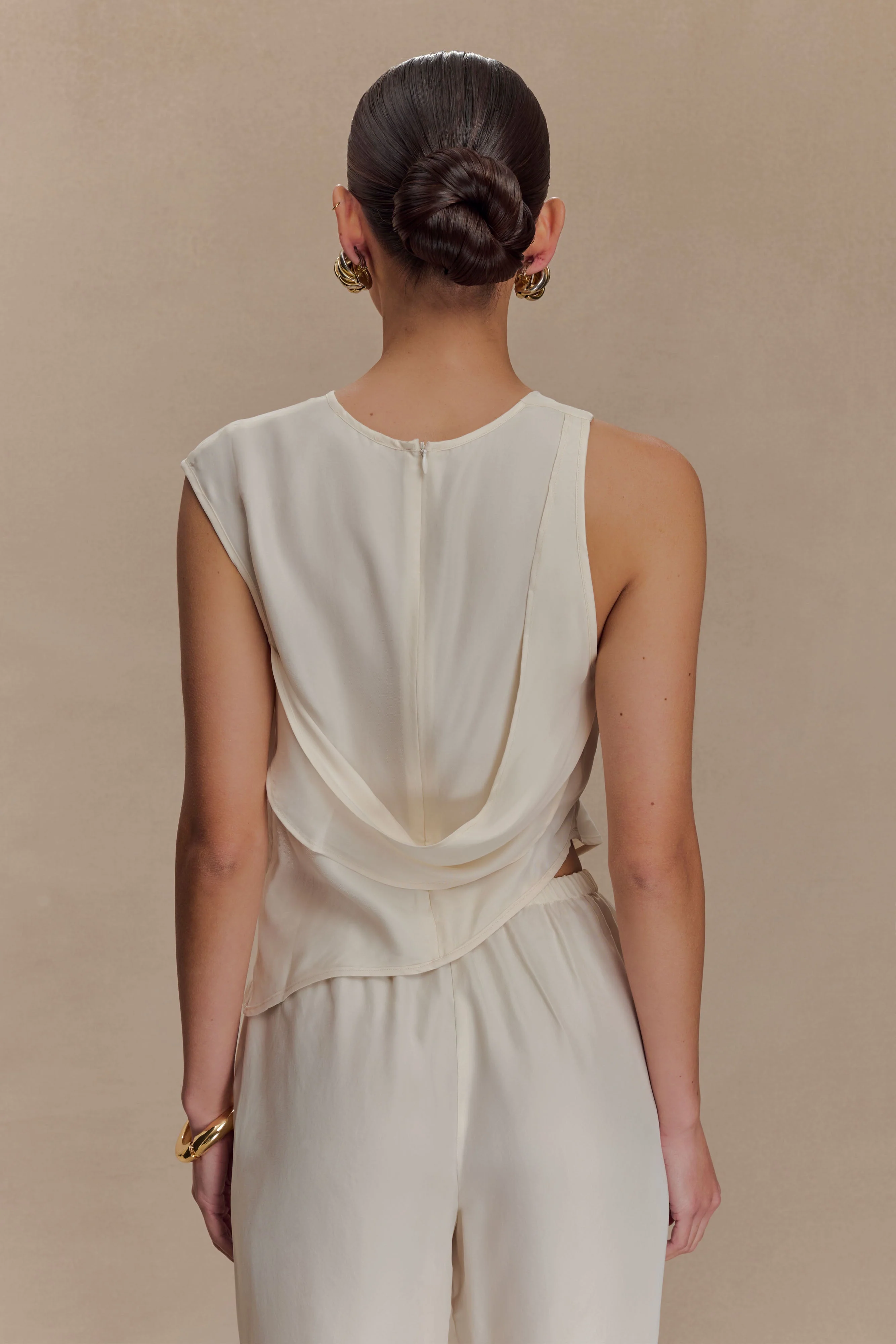 Violeta Asymmetric Top - Ivory - Image 2
