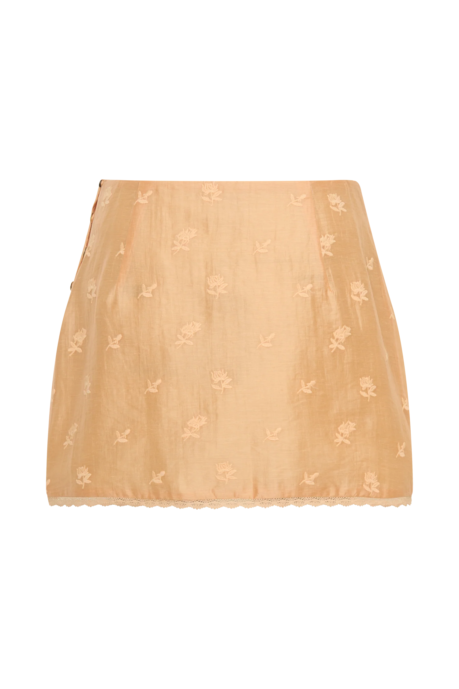 Vivian Embroidered Mini Skirt - Orange - Image 9