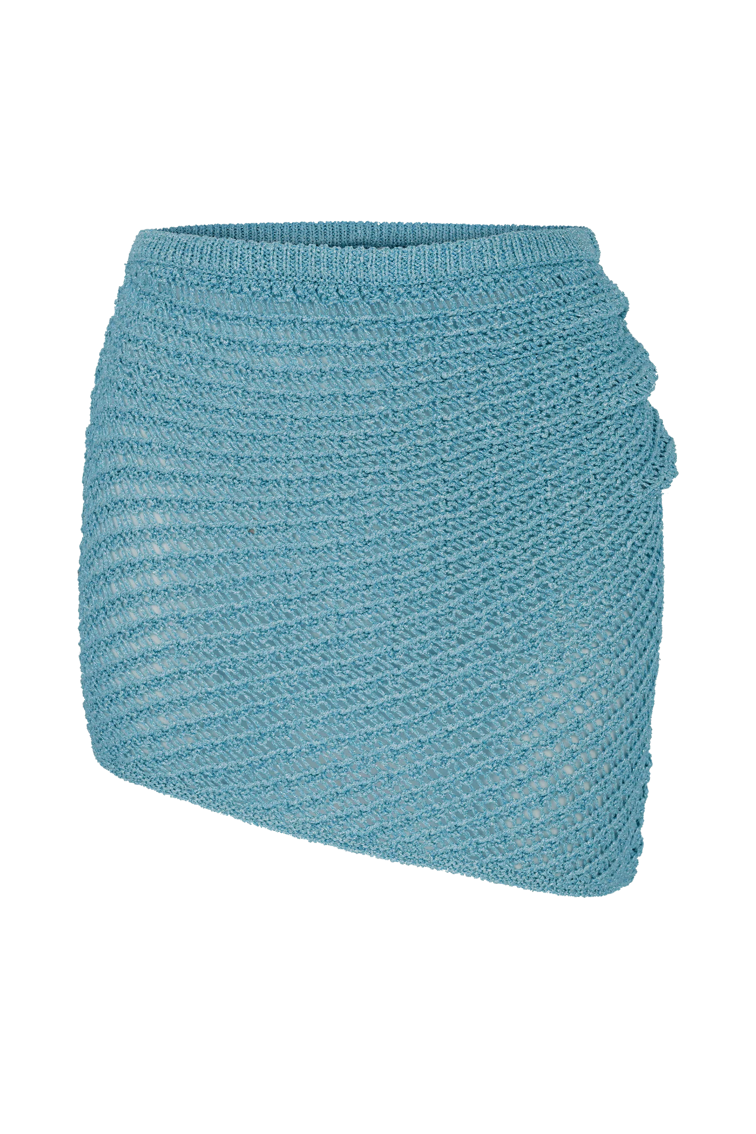 Waverley Metallic Knit Mini Skirt - Blue - Image 10